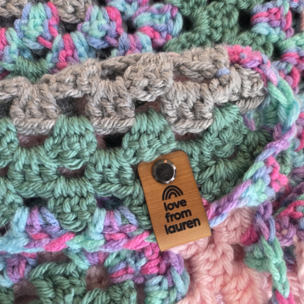 Handmade Crochet Hooded Cardigan Boho Granny Sq Oversized Chunky Knit Festival - Picture 8 of 13